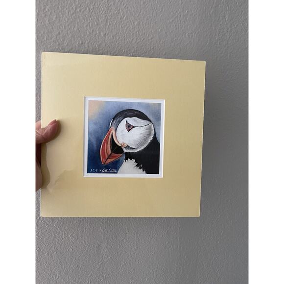 J Cote Suter Signed Puffin Print Alaska - Picture 1 of 6